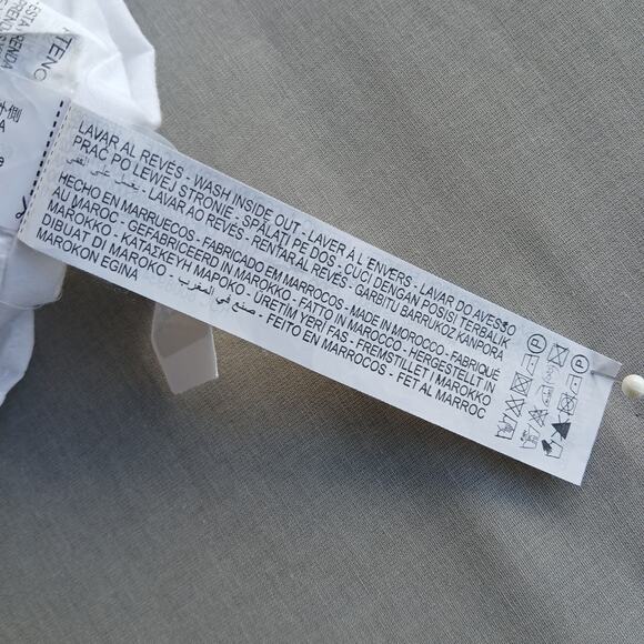 Zara White Eyelet Mini Sundress S cotton lined prairie cottagecore boho ruffles - Picture 9 of 12